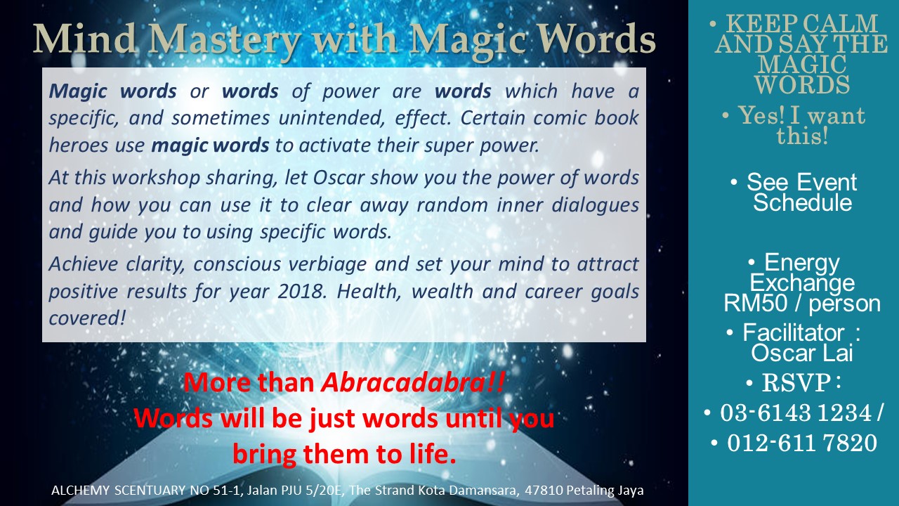 Magic Words Workshop