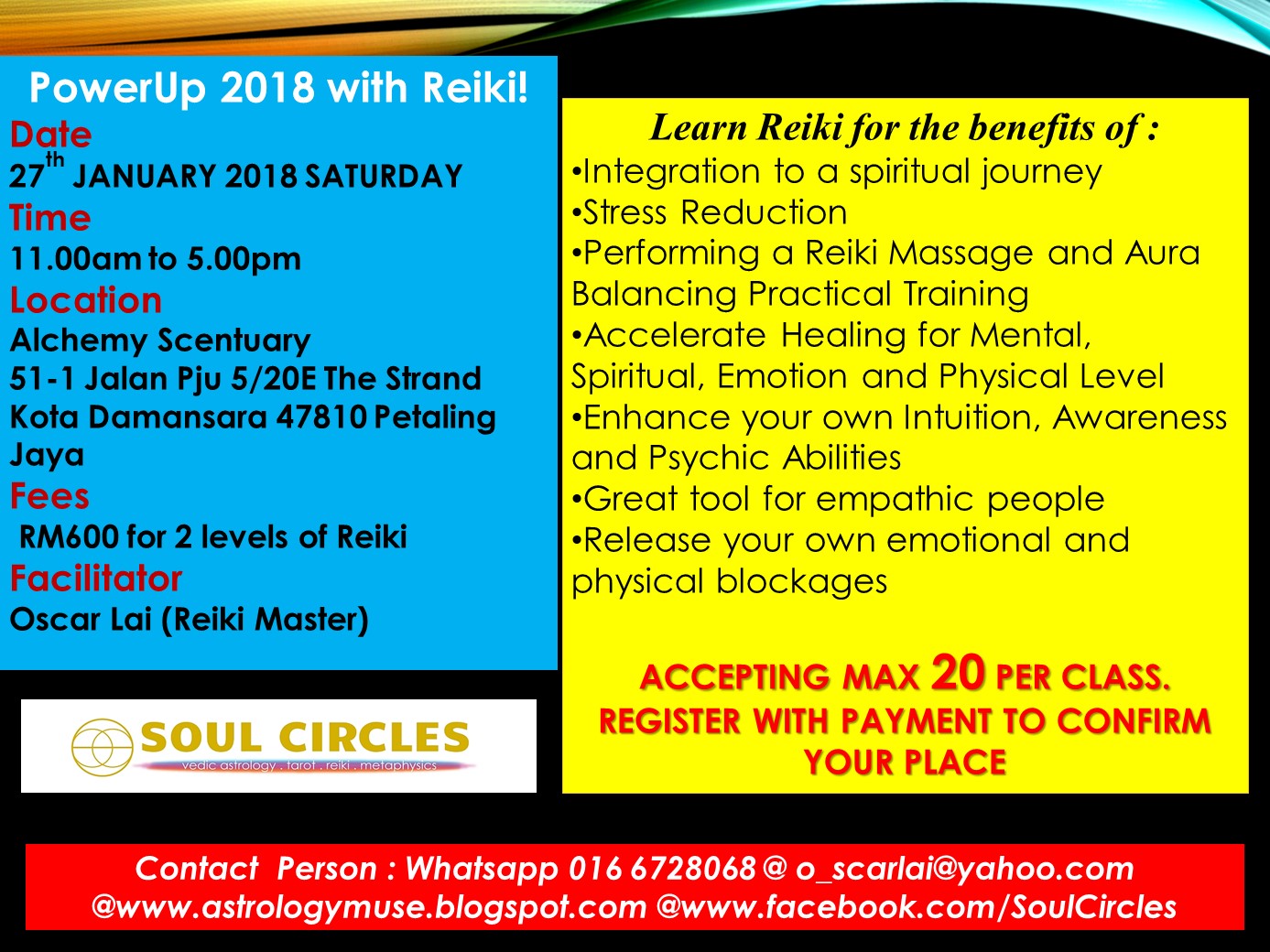 Reiki Course Level 1 and 2