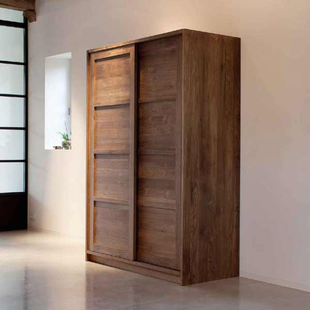 teak 2 door wardrobe – majesteak