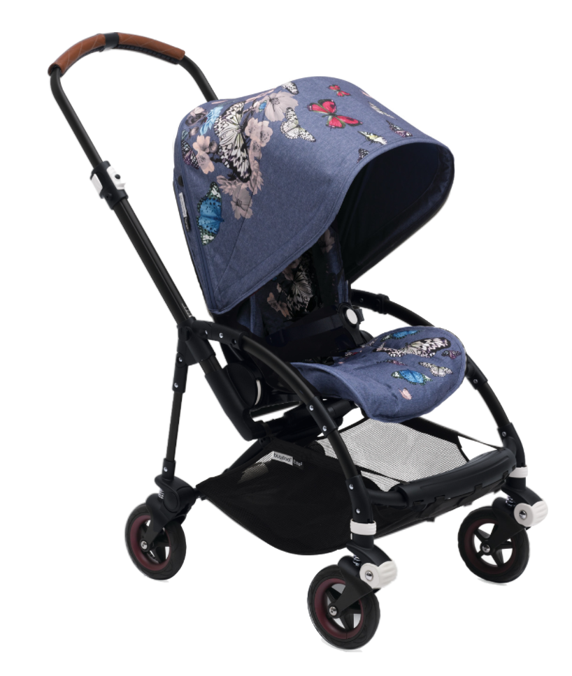 BUGABOO BEE5 COMPLETE STROLLER – BOTANIC FABRICS, BLACK FRAME