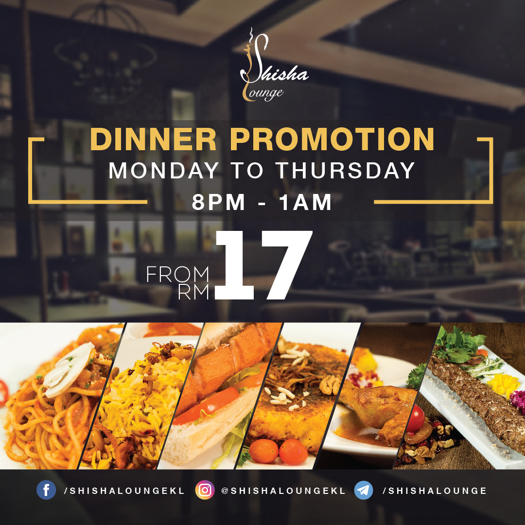 shishal lounge new dinner promotion