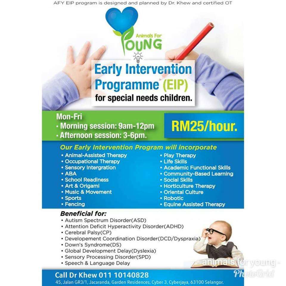 ONE OF THE BEST EARLY INTERVENTION PROGRAMME (EIP) FOR SPECIAL NEEDS CHILDREN AT CYBERJAYA