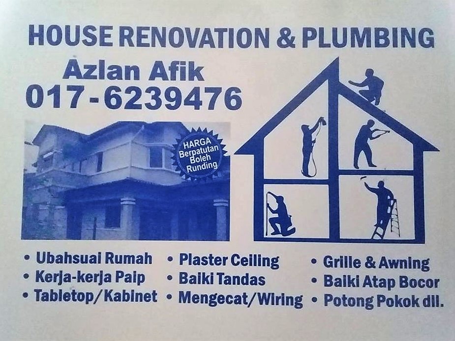 plumbing dan renovation tukang paip plumber 0176239476 azlan afik taman ibu kota