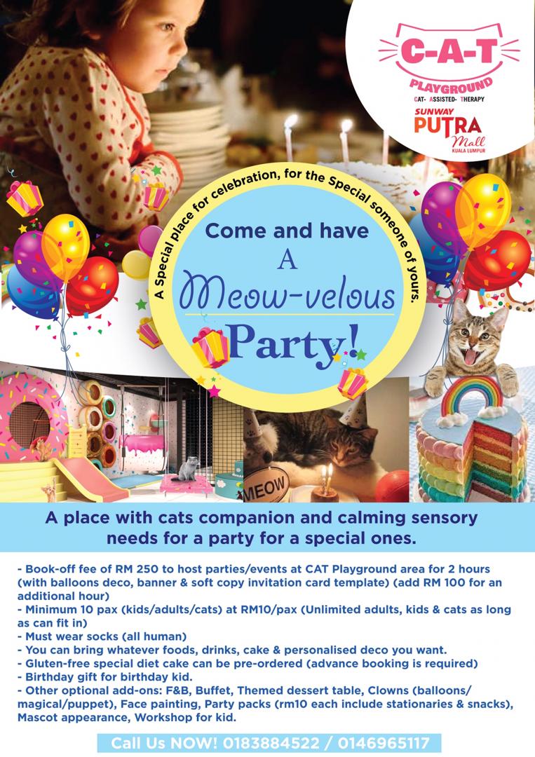 BIRTHDAY PARTY AT CAT PLAYGROUND @ SUNWAY PUTRA MALL!