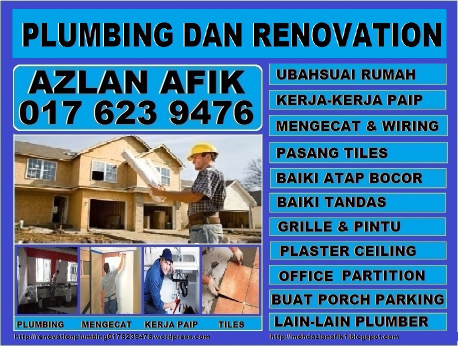 plumbing dan renovation tukang paip plumber 0176239476 azlan Taman Ibukota