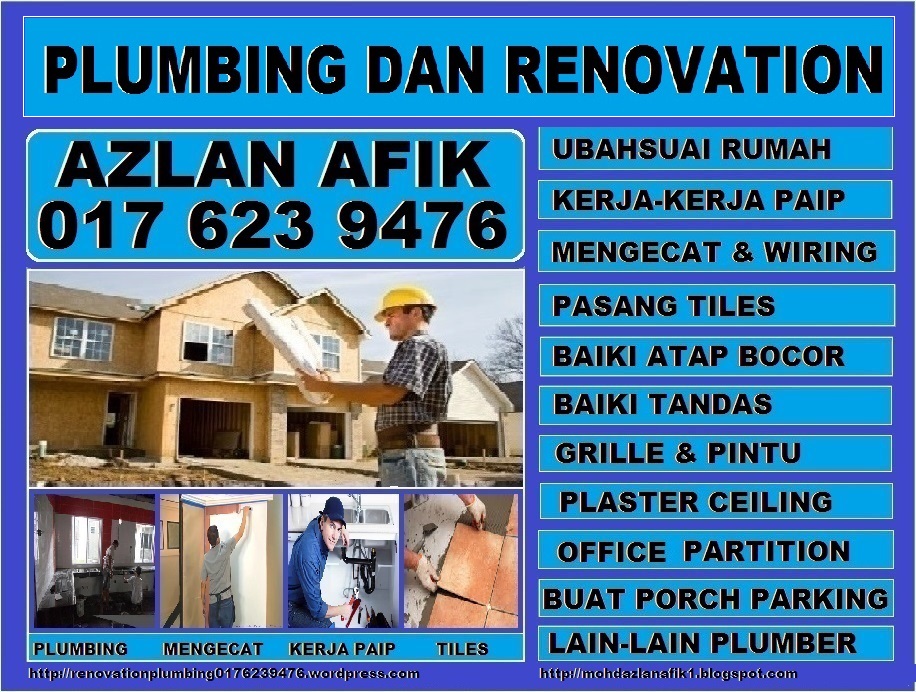 plumbing dan renovation tukang paip plumber 0176239476 azlan taman melawati