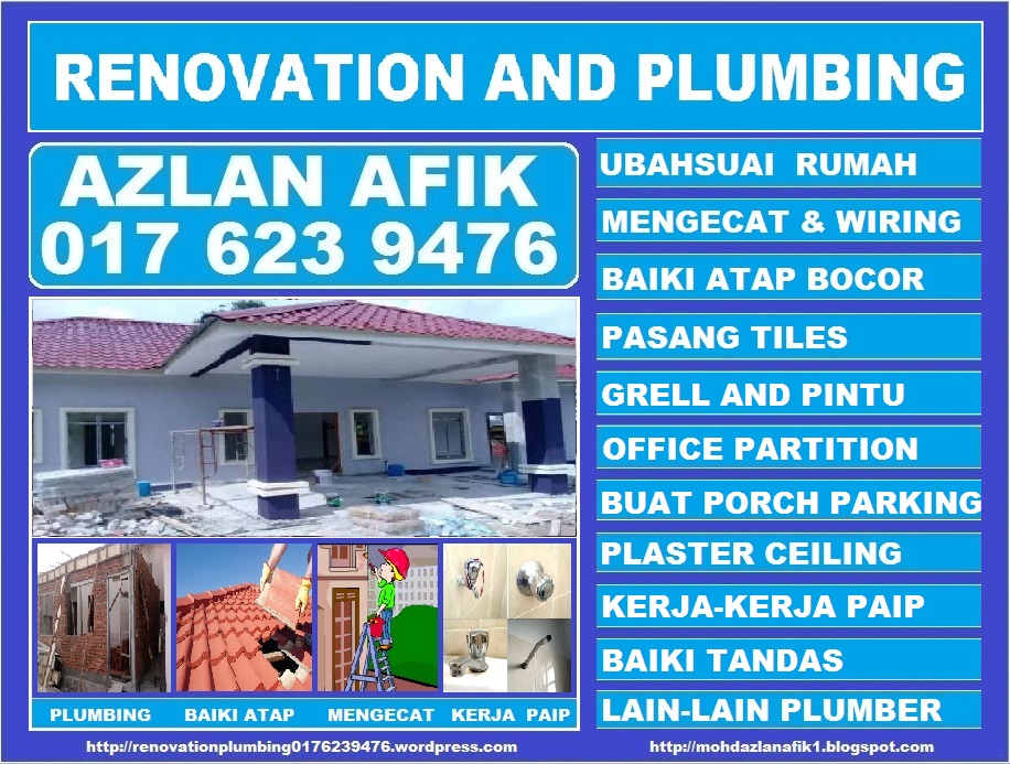renovation and plumbing 0176239476 taman melati