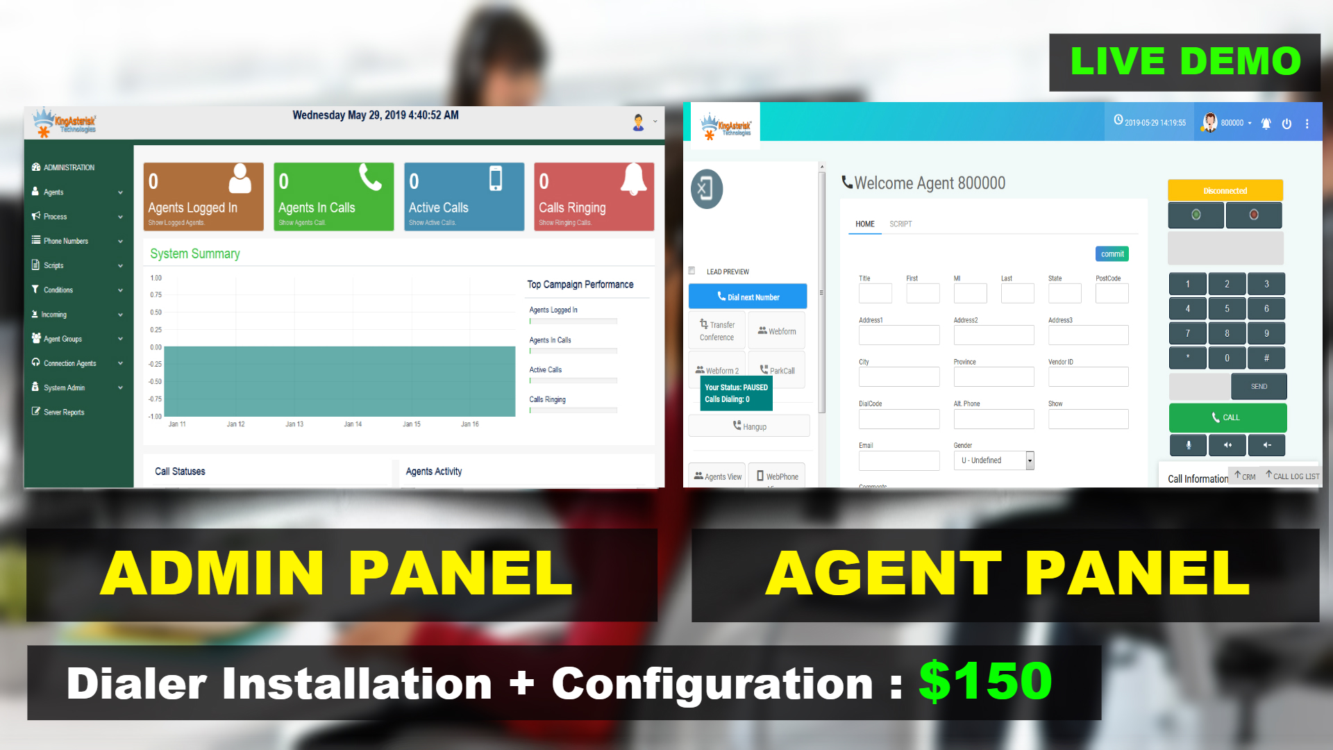 Asterisk Callcenter Dialer Solutions