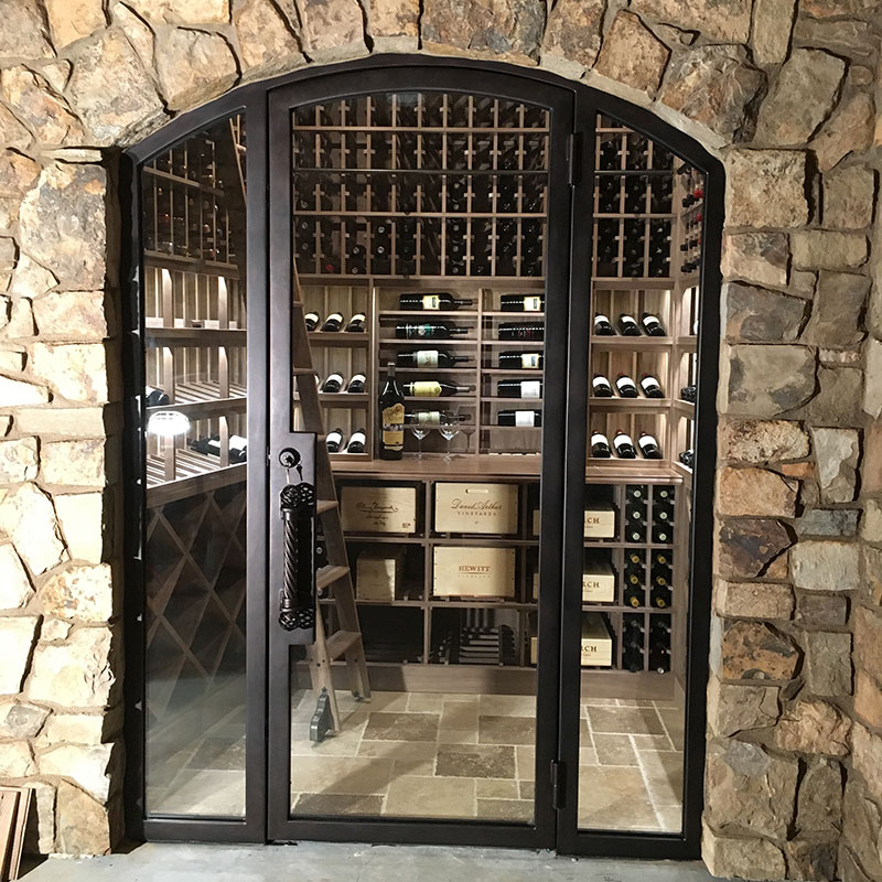 Wine cellar glass enclosure
