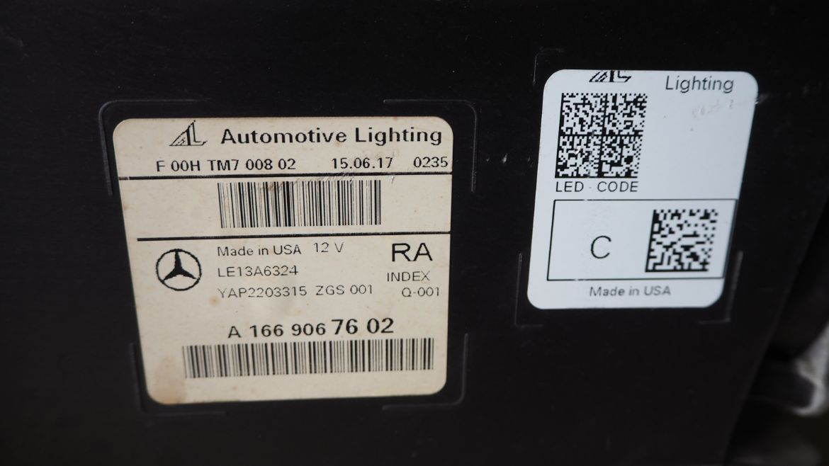 MERCEDES BENZ W292 GLE400 4MATIC 2017 HEADLAMP RIGHT