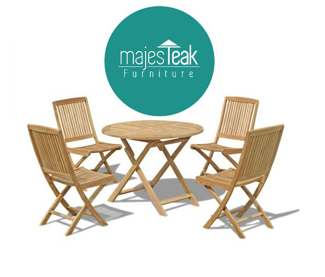 Outdoor Teak Round Dining Set