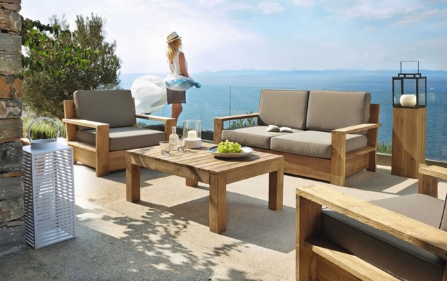 Outdoor Teak Sofa
