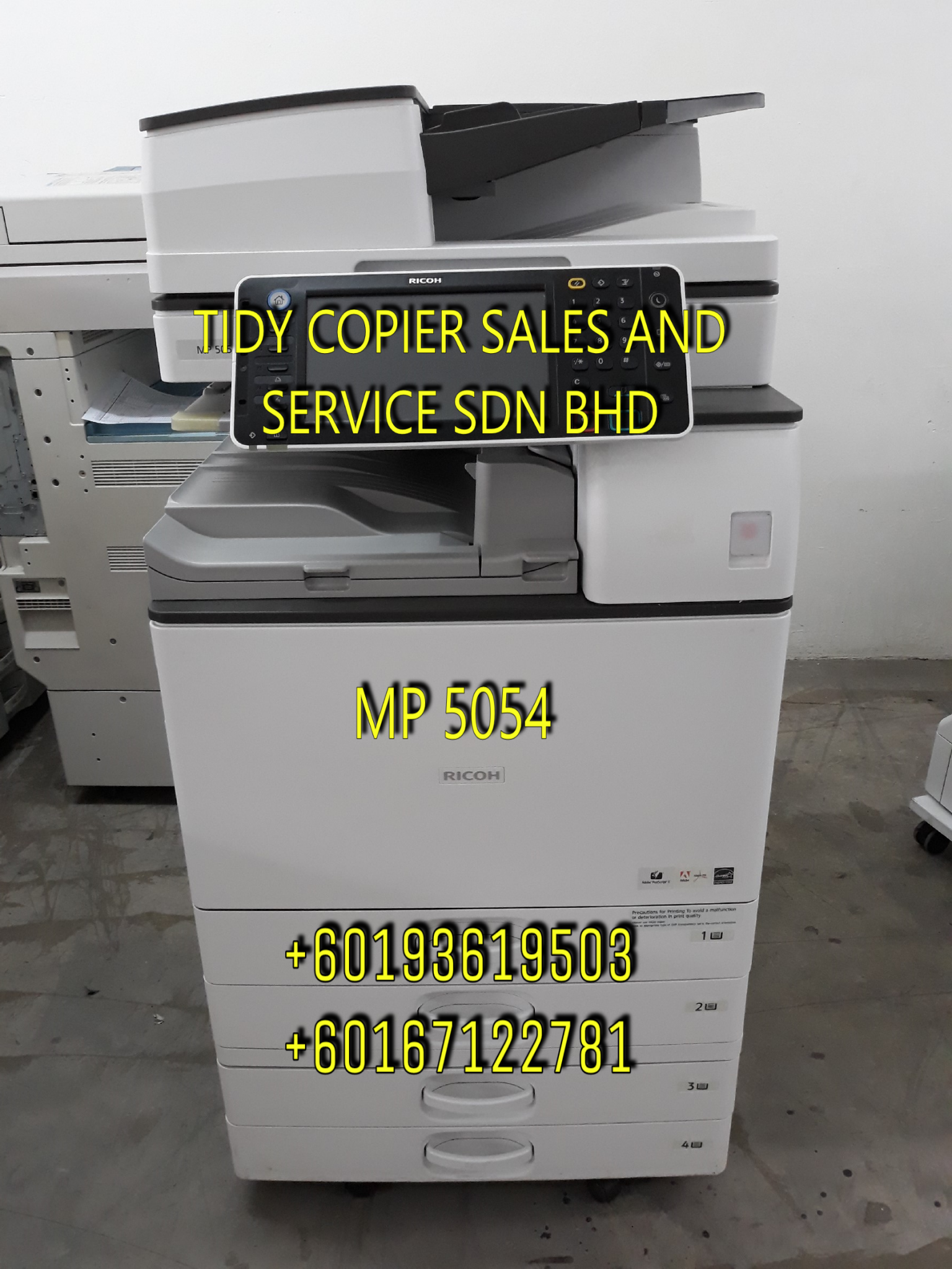 RICOH BLACK/WHITE PHOTOCOPIER MP 4054