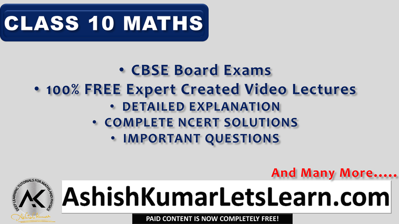 NCERT Solutions for Class 10 Maths