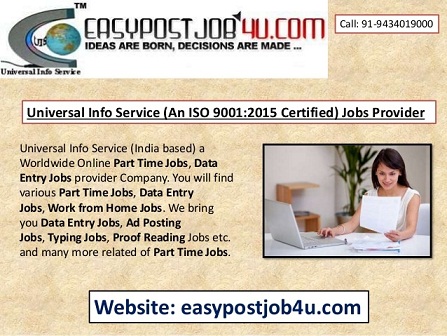 Best ONLINE jobs vacancy for 10+ to Graduation Pass Candidates, Monthly salary Rs.35,000/- Per Month, Free registration