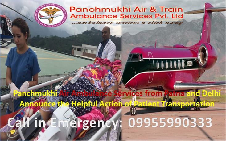 Panchmukhi Air Ambulance in Patna – The Best Relocation Method for Patient