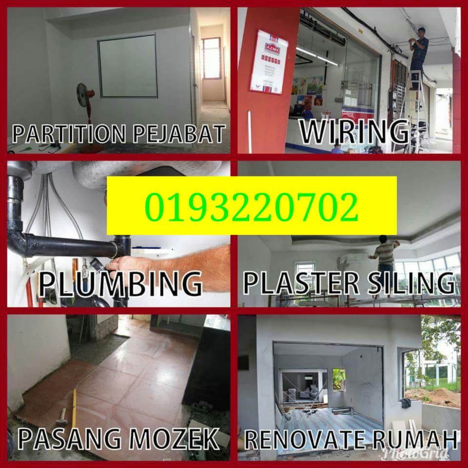 tukang paip plumber tukang cat rumah renovation