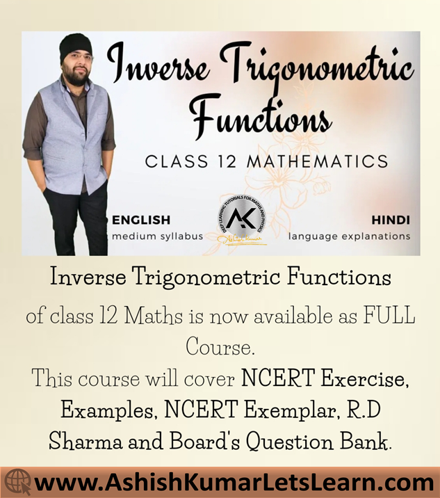 Inverse Trigonometric Functions Class 12 Maths