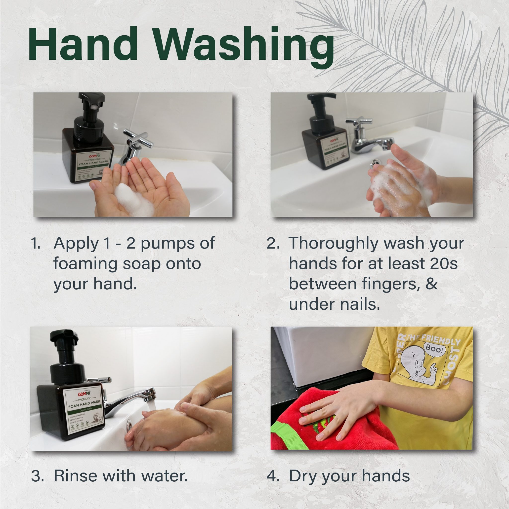 OOMMI Probiotics Foam Hand Wash Natural Products 250ML