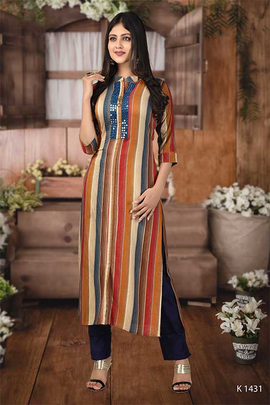 Get beautiful collection of Indian Kurtis online from Rangoliindia