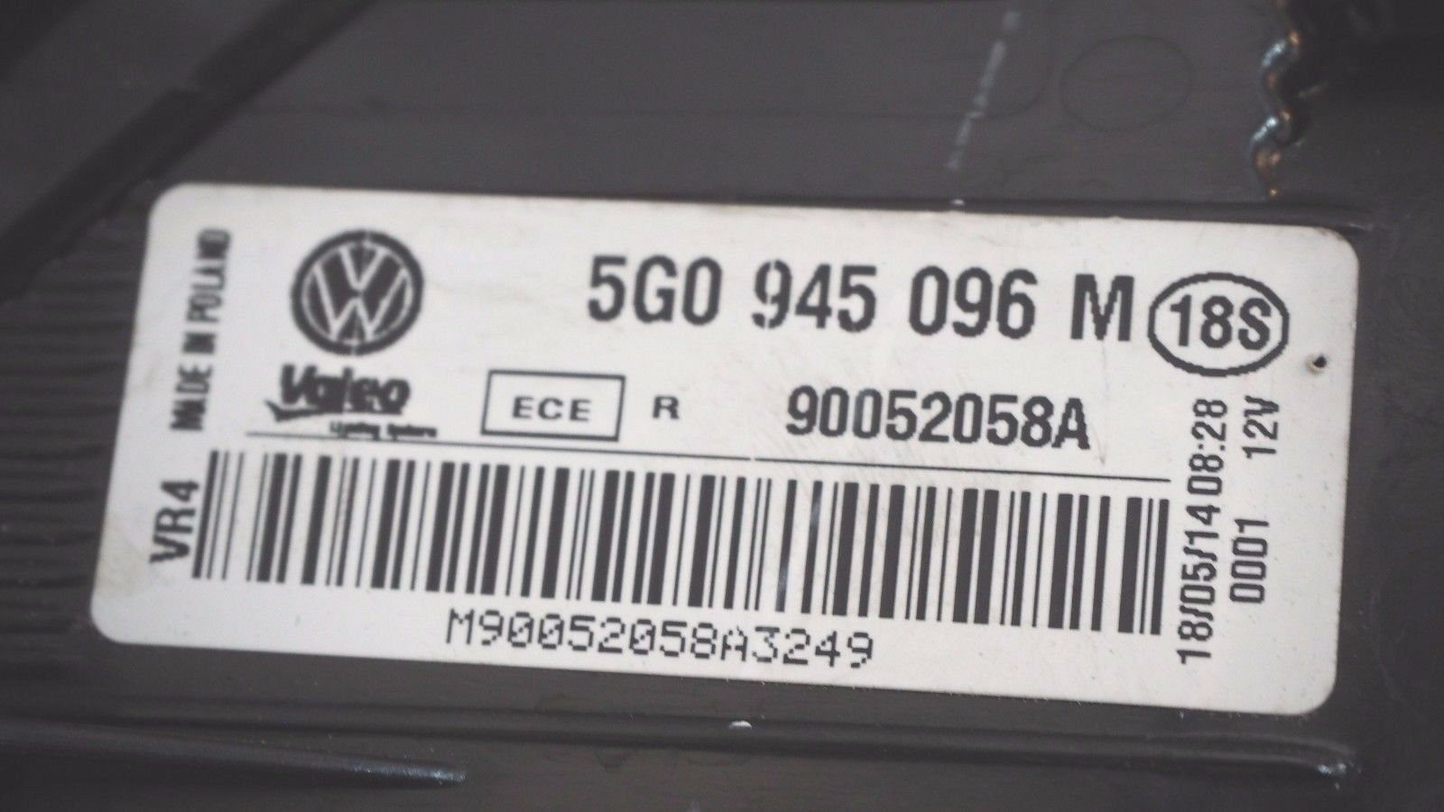 Volkswagen Golf 7 2014 Tail Lamp Right For Sale