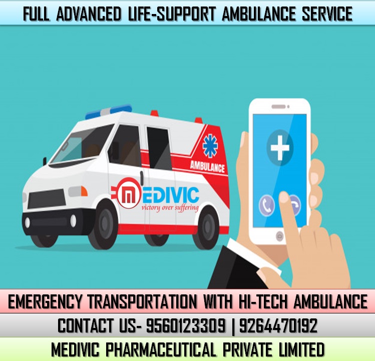 Select the High-Level Emergency Ambulance Service in Darbhanga by Medivic
