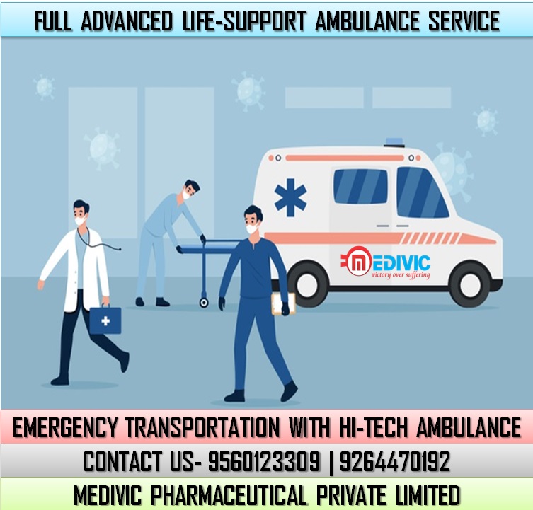 Take First-Class Life-Saver Ambulance Service in Muzaffarpur by Medivic