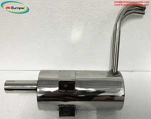 Stainless steel exhaust for Heinkel Kabine and Trojan year 1955-1966