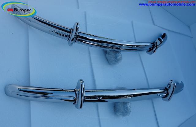 Stainless Steel Bumper Set for the Volkswagen Beetle Split Bumper  1930 – 1956