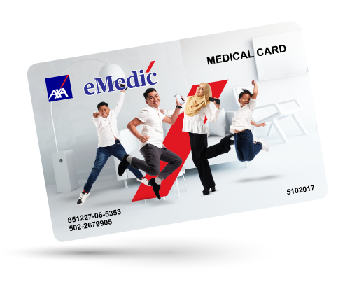 AXA E-MEDIC MEDICAL CARD As low as RM37 per month!