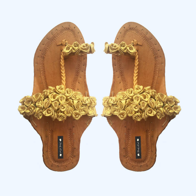 Purely Lush | Buy Handcrafted Ladies Juttis & Kolhapuri Chappals Online