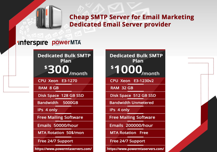 Cheap SMTP Server for Email Marketing  Dedicated Email Server provider