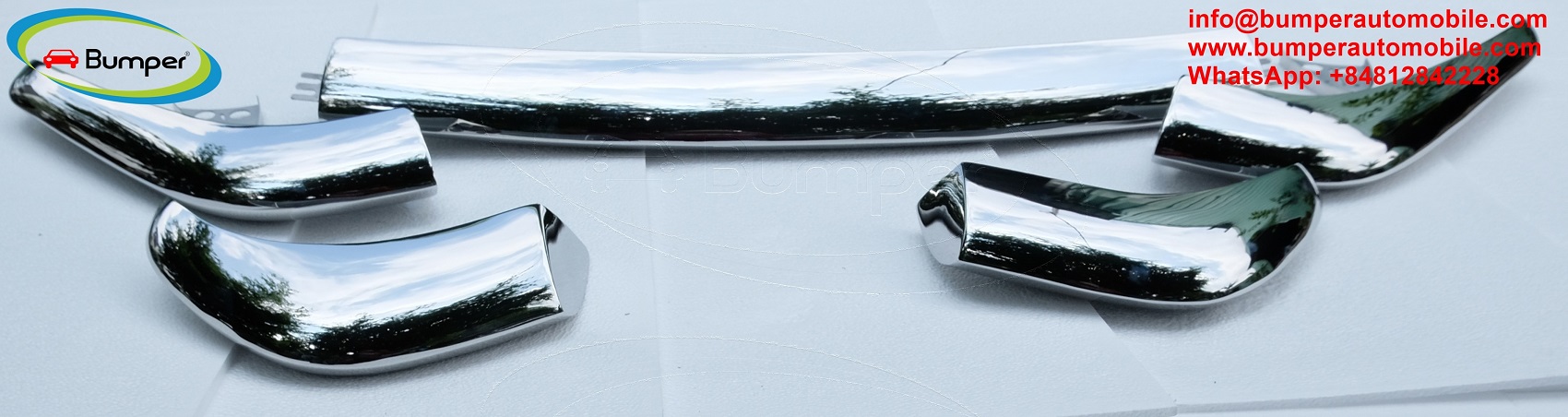 Stainless steel bumpers for Ferrari 250 GT SWB  from 1959 to 1963