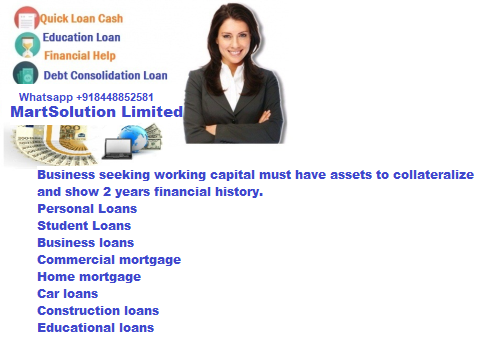 We can provide loans for personal or business needs