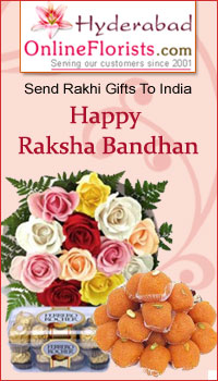 Order colourful Rakhis & Gifts at Cheap Price & get Same Day Delivery to Hyderabad