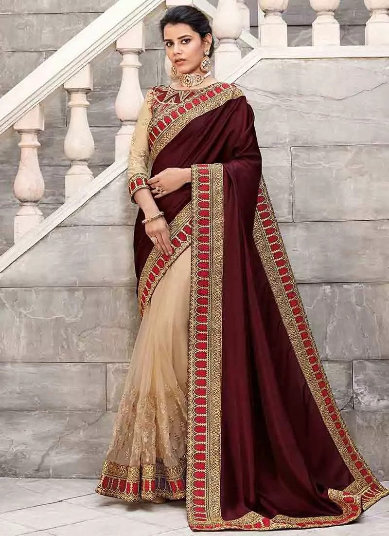 Half & Half Saree At Best Price