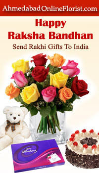 Order colourful Rakhis & Gifts at Low Cost-Same Day Free Delivery to Ahmedabad