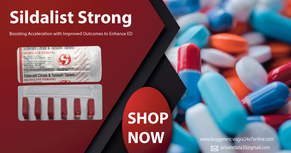 Sildalist Strong Tablets Online Lowest Price- 50% Discount (2-3 Daays Delivery)