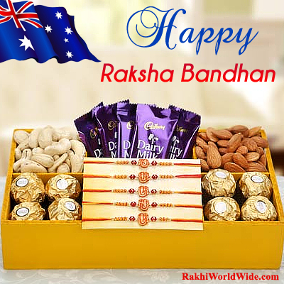 Online Rakhi Gifts to Australia on the Same Day with Free Shipping