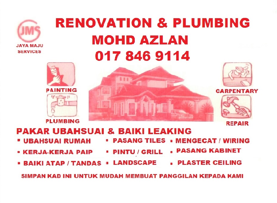plumbing dan renovation 0178469114 wangsa maju