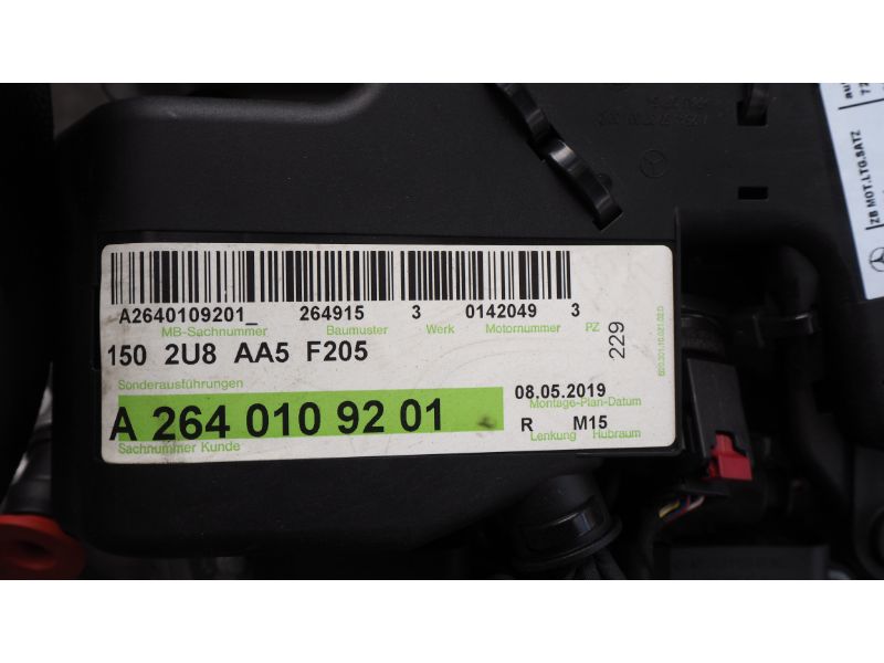 MERCEDES BENZ W205 1.5L 2018 M264915 COMPLETE ENGINE