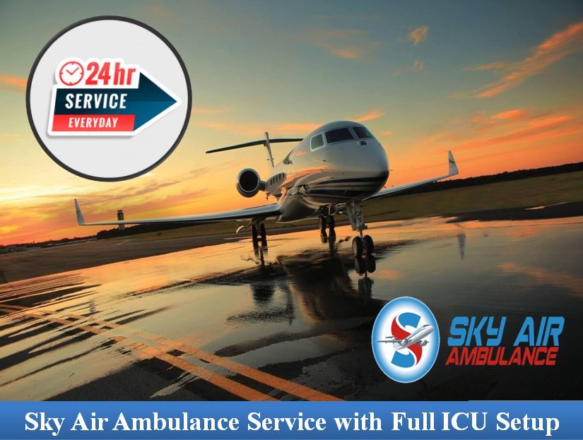 Book Sky Air Ambulance in Varanasi with Full Medical Facility at Any Time