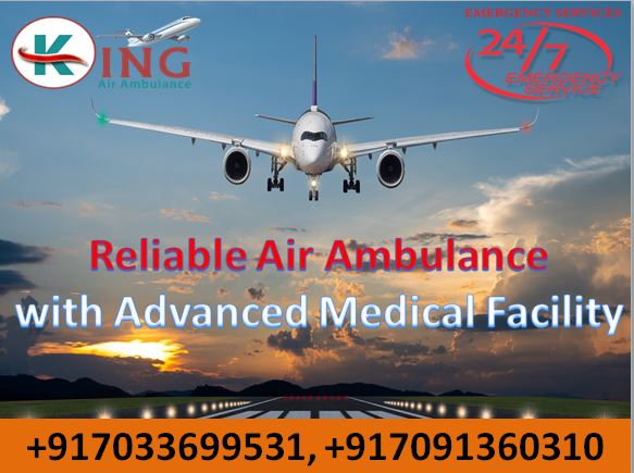Book Trusted and Fast Patient Shifting Air Ambulance in Kolkata by King