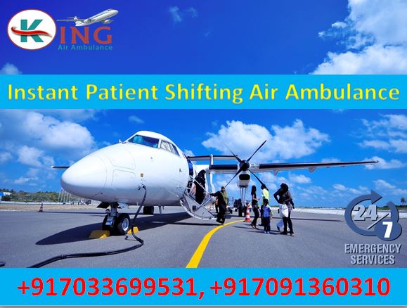 Pick Superlative Air Ambulance in Ranchi with Doctor Facility by King