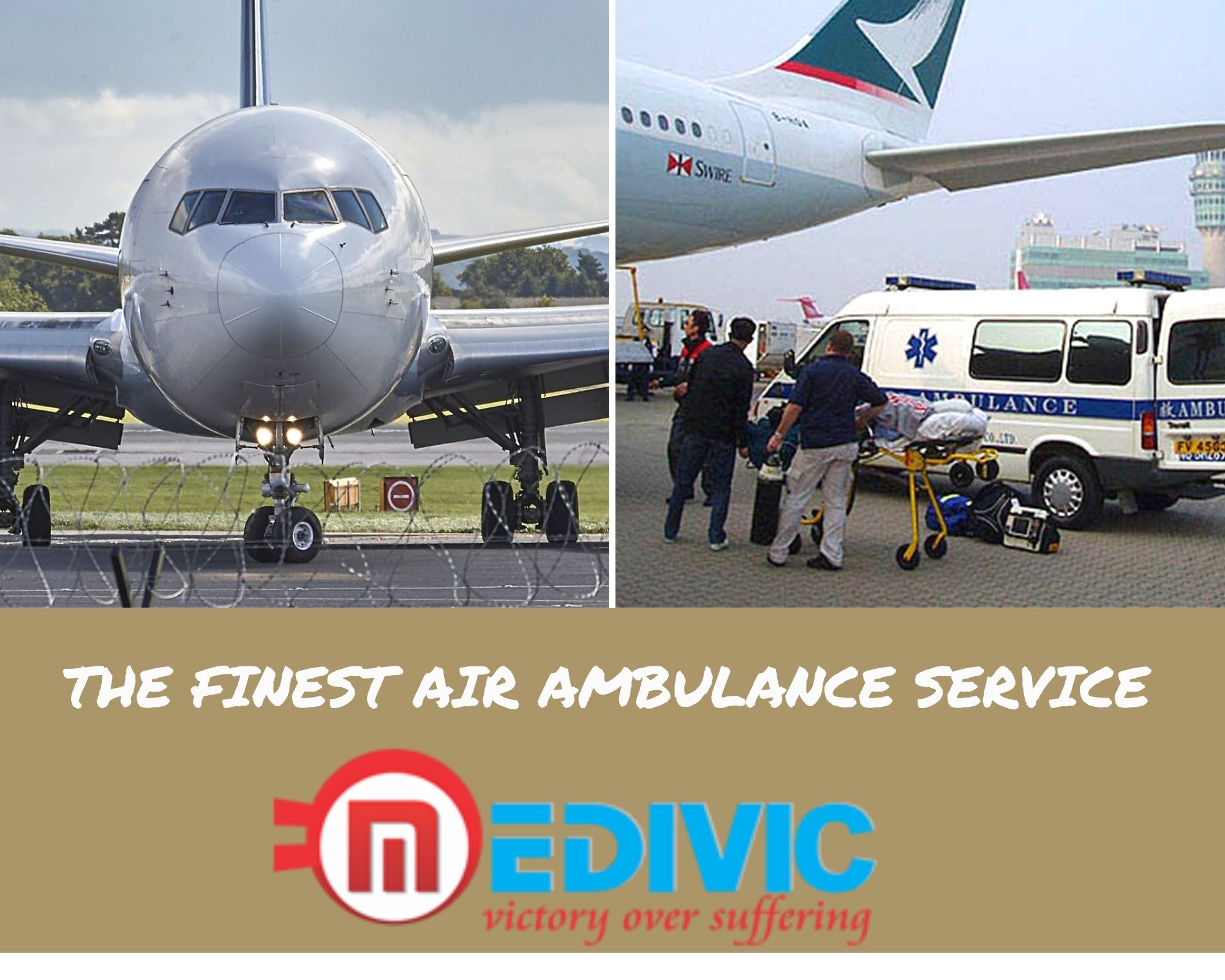 The Finest Air Ambulance in Varanasi by Medivic Aviation with Advanced Life-Sustaining Setup