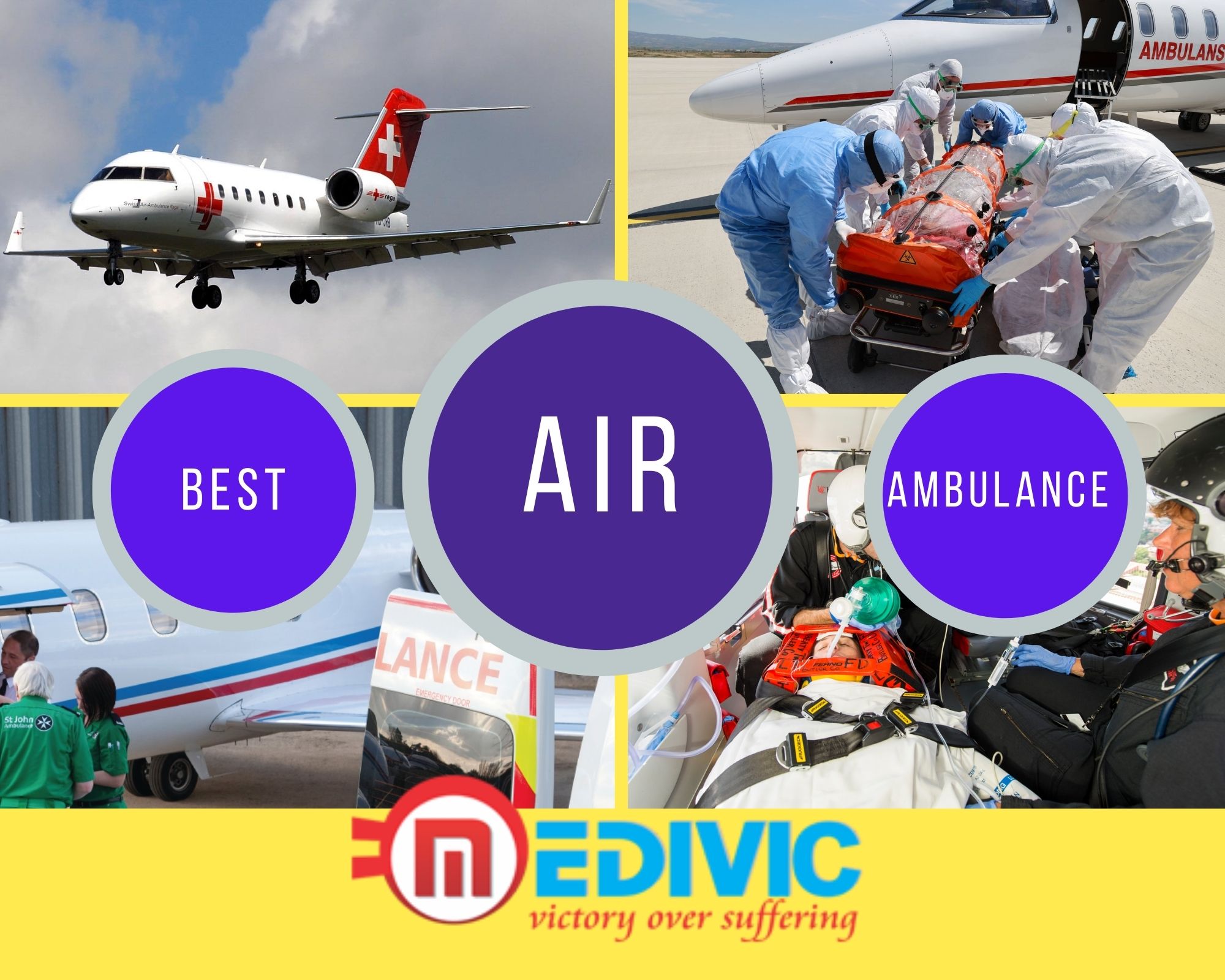 Get the Convenient Air Ambulance in Raipur by Medivic for Impeccable Patient Transfer