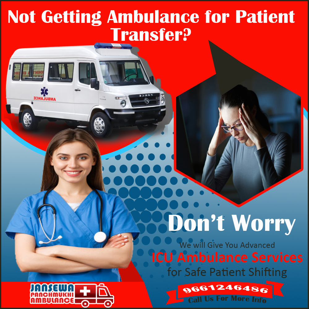 Critical care emergency Ambulance Service in Jamshedpur By Jansewa