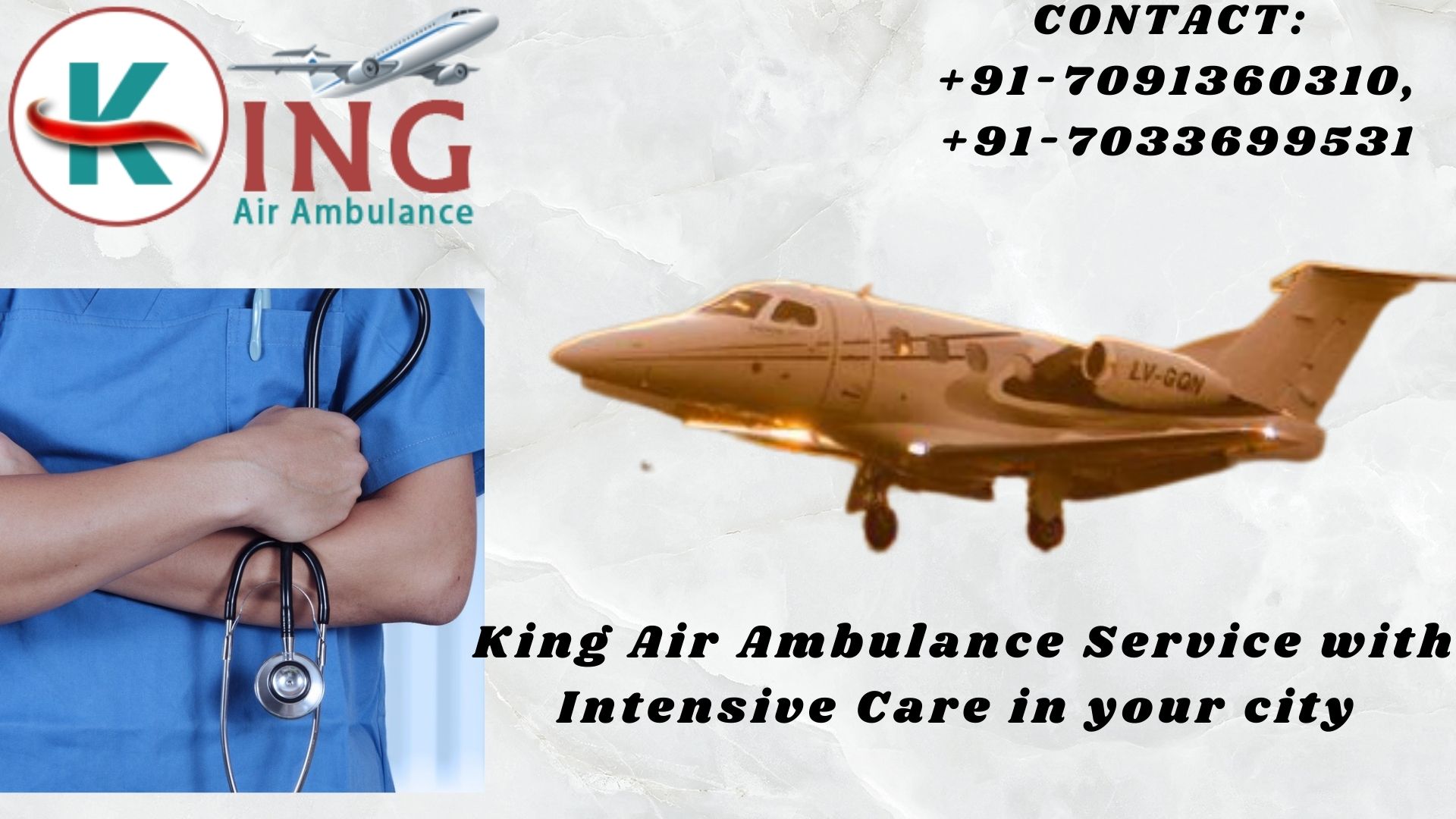 Obtain the King Air Ambulance in Raipur with Vital Tools