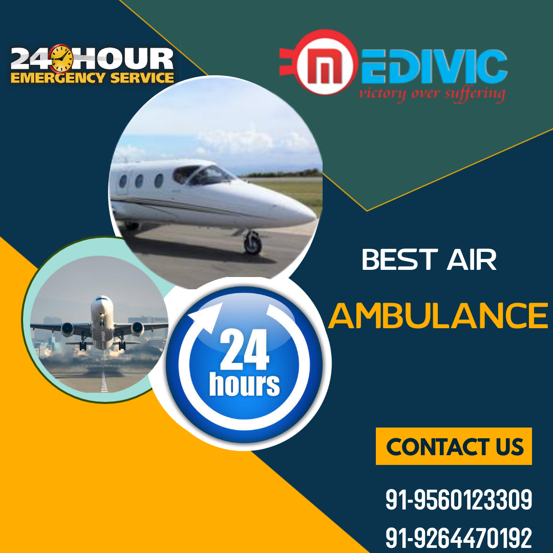 Get the Top-Class ICU Air Ambulance in Nagpur by Medivic Aviation with Ineluctable Facility