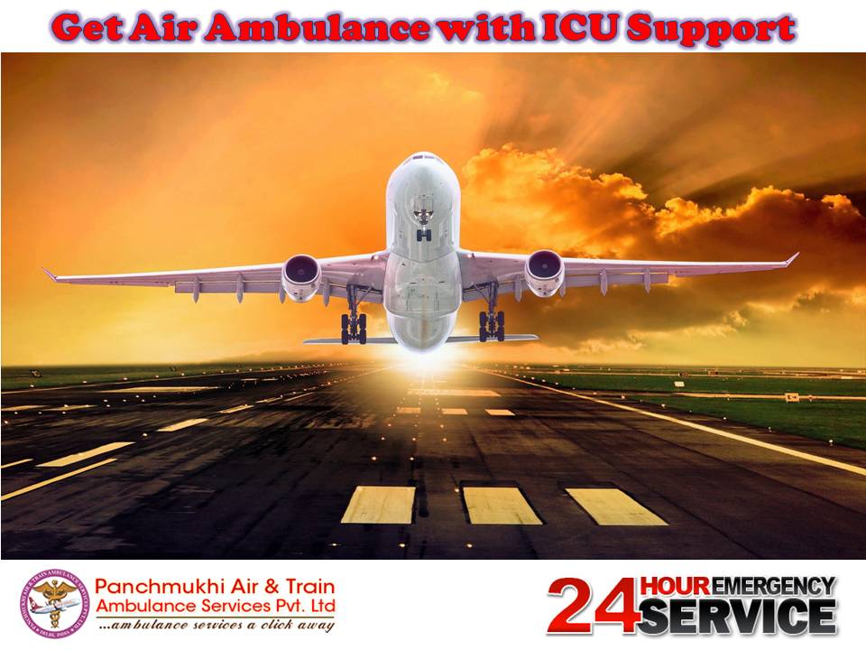 Select Upper-Level Charter Air Ambulance Service in Gorakhpur by Panchmukhi